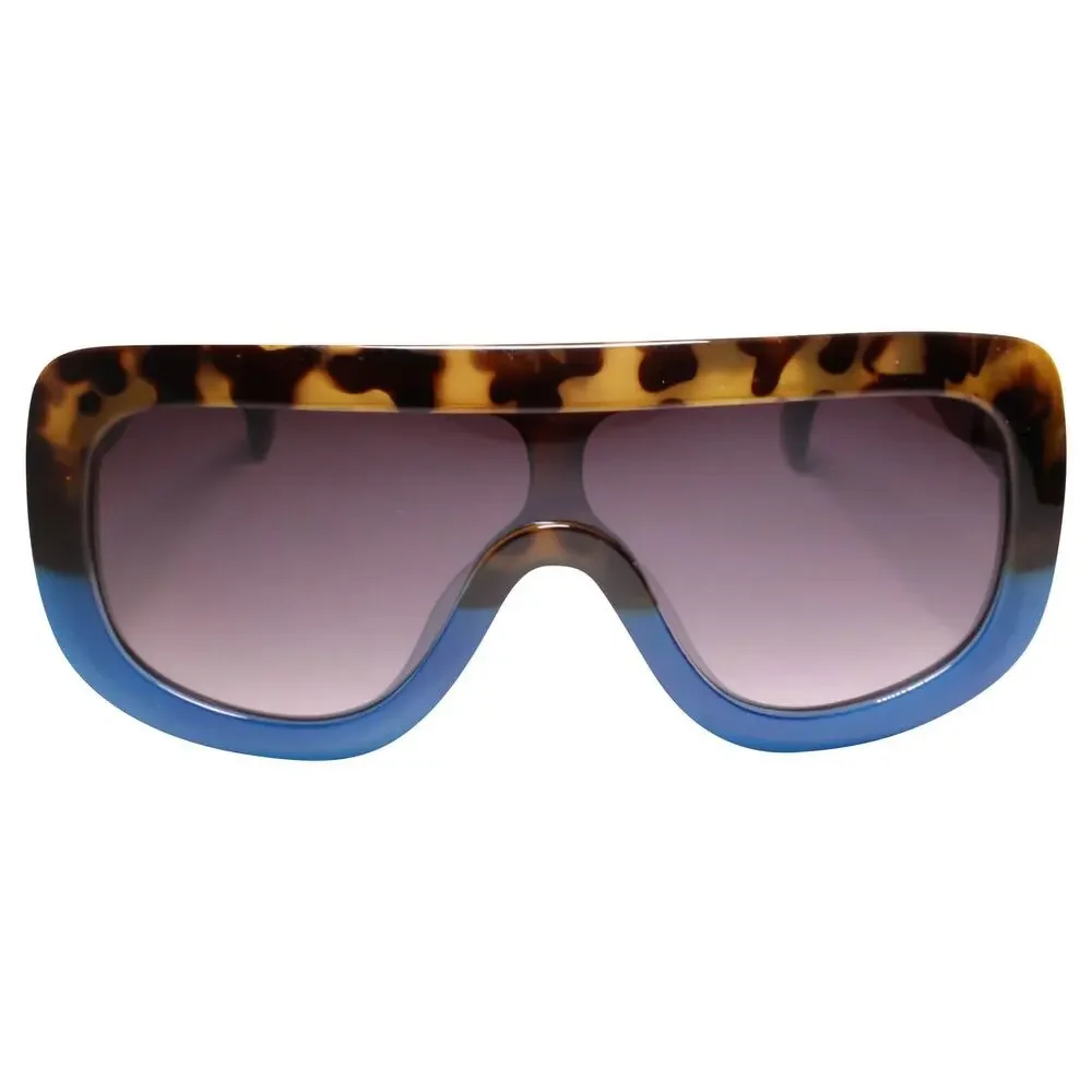 Hip Hop Dapper Clubbing Tortoise Blue Sunglasses